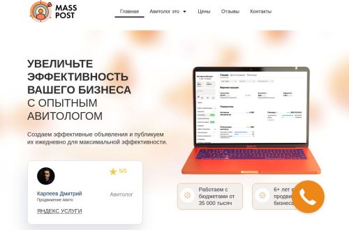 Пошаговое продвижение бизнеса на Авито с масспостингом и автозагрузкой